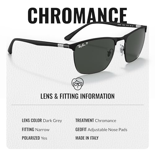 Ray-Ban RB3686 CHROMANCE Square Shaped Sunglasses for Men & Women with Official RAYBAN Eyewear Kit4