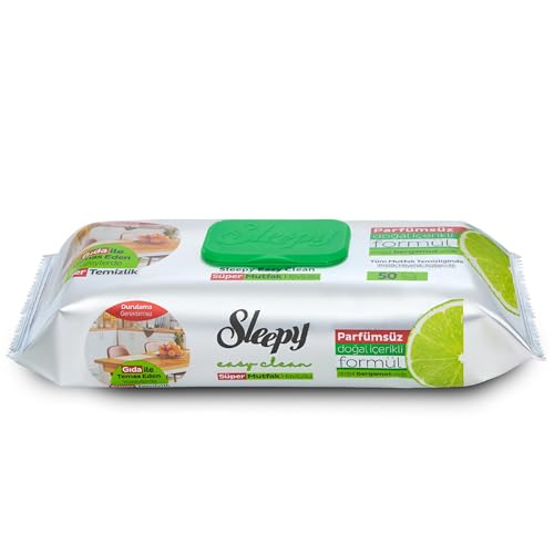 Süper Yüzey Temizlik Mutfak Havlusu ve Mendili Bergamot Yağlı 50 Yaprak