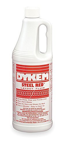 Dykem Layout Fluid,Red,31.5 oz,Bottle