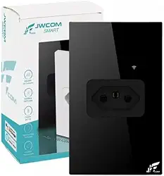 Tomada Inteligente Modular De Parede Para Embutir 20a Cor Preto