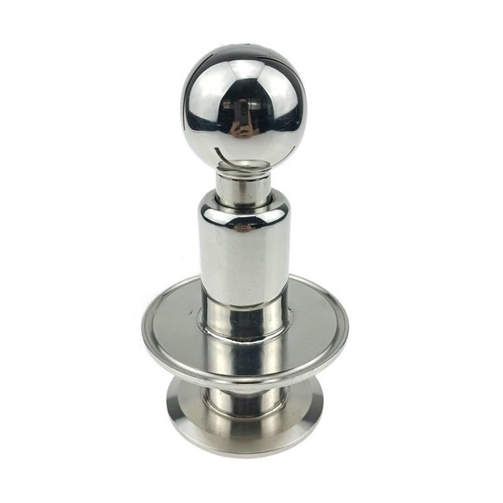 Loacea One Color Rotating Steel Spray 1.5Inch Tri Clamp X Rotating Spray Ball, Ss304 Stainless Steel Rotary Cleaning 1Pc
