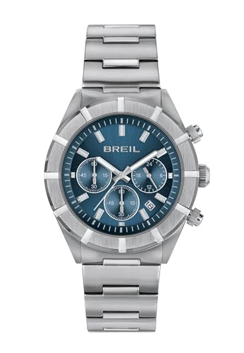 Non si applica Breil Orologio UOMO B 12 H quadrante MONO-COLORE BLU movimento CRONOGRAFO QUARZO e BRACCIALE ACCIAIO ARGENTO TW2022
