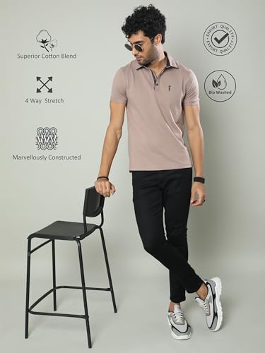 Image of STELLERS Men's Premium Softberry Pique Polo T-Shirt | Feather Touch Feel |Regular Fit| Odour Resistant| Anti-Static| Wrinkle Free | Quick Dry | Stretchable | Lightweight | Sweat-Proof