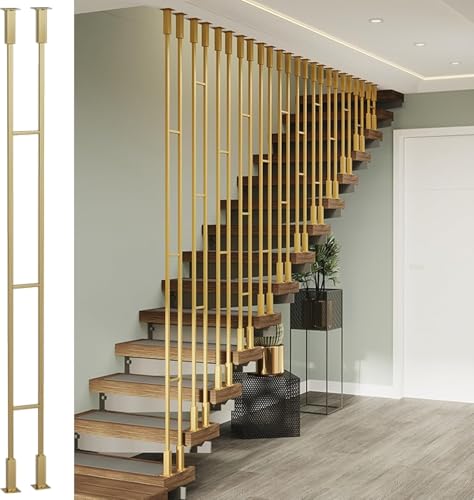 Rampe d'escalier moderne avec fixation plafond et sol pour grenier
