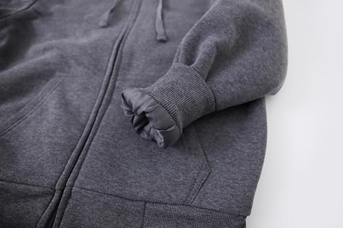 Image of TanBridge Sherpa Fleece Lined Hoodie Big and Tall Plaid Flannel Jacket Winter Coats for Men Zip Up Winter Warm Sweatshirts