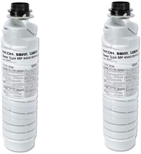 Ricoh 841346 Black Toner Cartridge 2-Pack for Aficio MP 3500, 4000, 4001, 4002, 4500, 5000, 5001