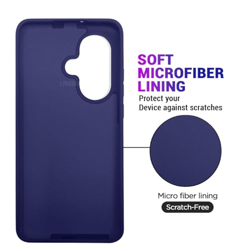Image of LIRAMARK Liquid Silicone Soft Back Cover Case for OnePlus Nord CE 3 5G (Midnight Blue)