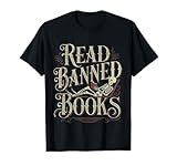Read Banned Books Skeleton Retro Book Reader