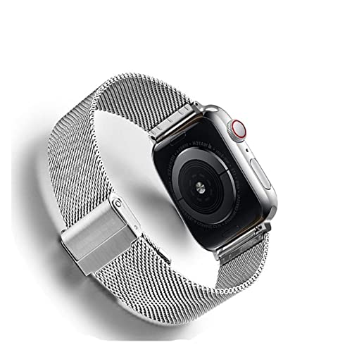 Correa de acero Milanese para iWatch evita sudoración y se ajusta a tu mano