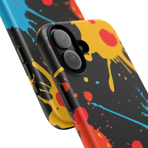 Coque rigide mate iPhone 16 Plus au design artistique coloré - 2