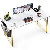 ODK Computer Writing Desk 55 inch, Sturdy Home Office Table, Work Desk with A Storage Bag and Headph
