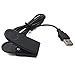 Produktbild seeme Garmin Forerunner Ladekabel mit Clip Ersatz-USB-Ladegerät-Adapter, Ladekabel für Garmin Approach S1, Forerunner 110, Forerunner 210 GPS Smart Watch