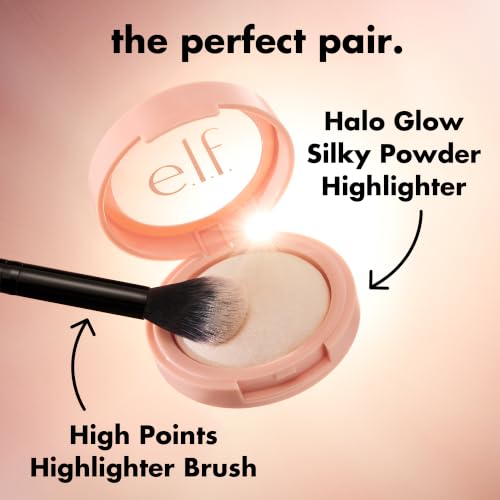 Image of e.l.f. Halo Glow Silky Powder Highlighter, Long-Lasting Luminous Face Finish, Cake-Resistant With Micro-Shimmer, Vegan & Cruelty-Free, Soft Pearl Era