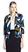 Kasper Women's Triangle Geometiric Printed Flyaway Jacket