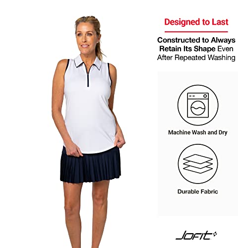 Jofit Apparel Women’s Athletic Clothing Racerback Polo For Golf & Tennis, Size Medium #TOP4
