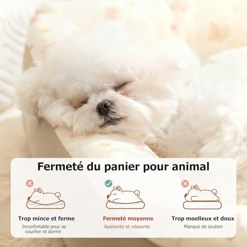 Canapé chiens jaune L idéal pour le salon avec sa base antidérapant stable - 7