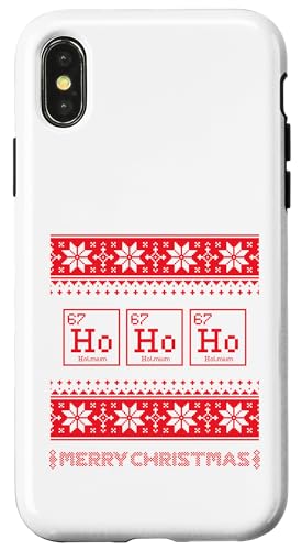 Funny Science Christmas Chemistry T-Shirt Ho Ho Ho Humour Coque pour iPhone X/XS