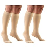 Truform Compression 20-30 mmHg Knee High Stockings Beige, Large - Short, 2 Count