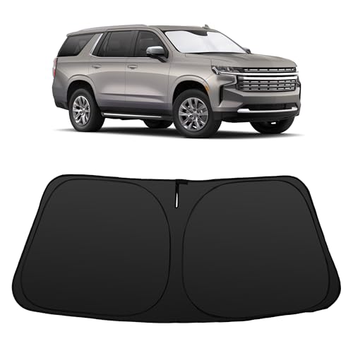 Image of Windshield Sun Shade for 2021 2022 2023 2024 2025 2026 Tahoe Foldable