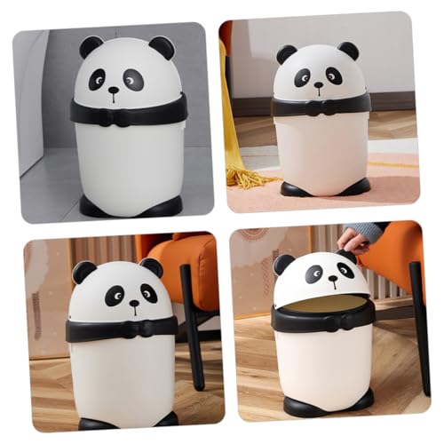 Caneca de basura rectangular PRETYZOOM multiuso con tapa miniatura 5