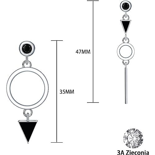 Yinsen-Plata-de-Ley-925-para-Mujer-Pendientes-Colgantes-Triangulares-Negro-PendientesPendientes-de-Gota-de-plata-para-mujer-3A-con-Circonita-Cubica-NegraRegalo-de-Cumpleanos-para-Mujer