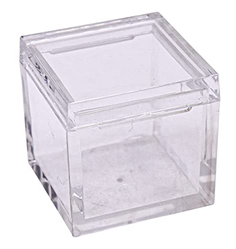 Image of 1pc Acrylic Box Tray for 1 inch 25.4mm Element Cubes Clear Case Periodic Table Bracket for Elements Collections Science Education Displays