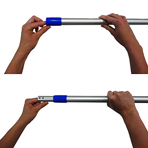 Sonty 1 Stück Wischmopp Set 40cm, Klapphalter Magnet, Mopstange Alu, Microfaser Mopp (1) – Bild 3