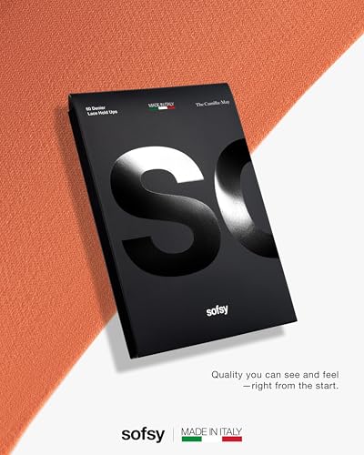 Image of sofsy 100% OEKO-TEX Certified - Italian Women's Opaque Thigh High Stockings | Ultra Soft Dual Silicone Lace Top Stay Ups