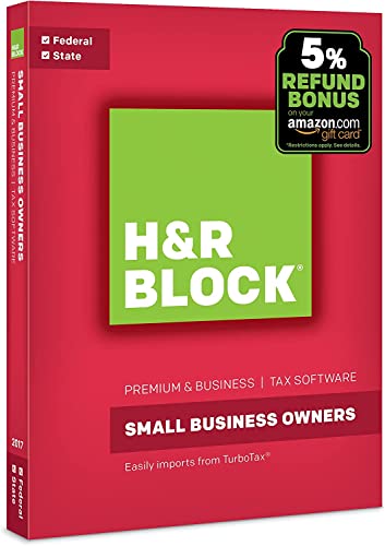 H&R Block Tax Software Premium & Business 2017 [OLD VERSION]