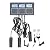 8 in 1 Water Quality Tester, S.G EC Salt ORP CF Temp, Online Monitor for Aquariums, Hydroponics, Labs (US Plug 110V)