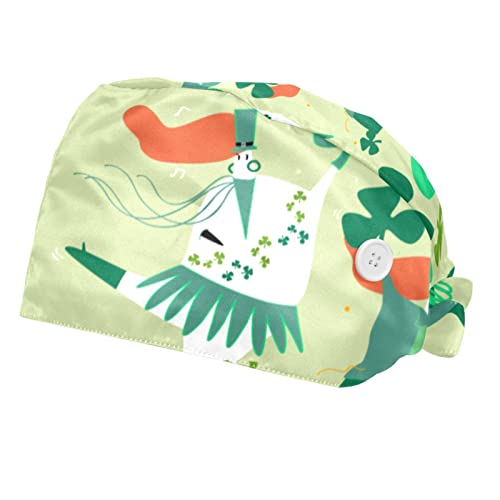 Chapeaux de Saint-Patrick lot de 2 casquettes de travail mixtes réglables