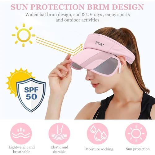 Image of PALAY Cap for Women Stylish, Summer Caps for Women, Extendable Side Brim Sun Visor Womens Hat, Fashion Breathable Hats with Sweatband for Biking, Running, Golfing