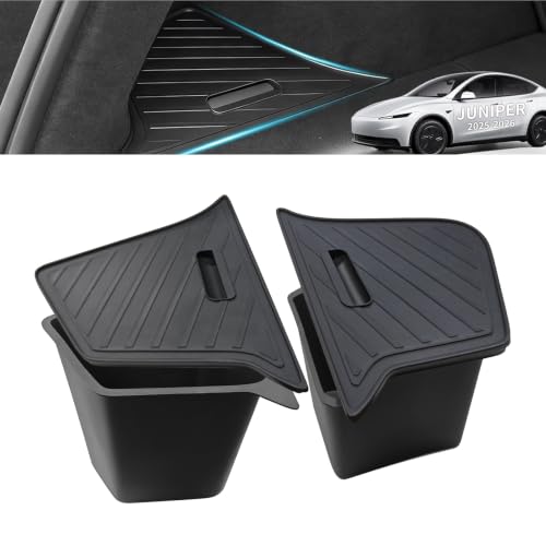 Trunk Side Storage Bins with ABS Lids for 2025-2026 Tesla Model Y Juniper by BoagHoe - Used condition - US$49.41