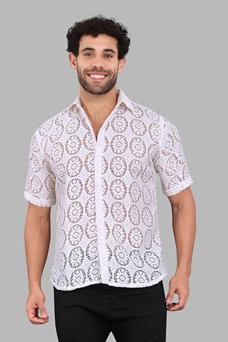 Image of Wear a net Shirt Over a Contrasting t-Shirt or Tank top for a Stylish Layered Look.