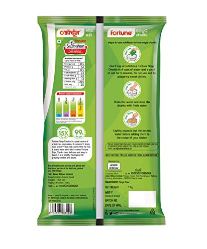 Fortune SOYA Chunks 1kg 10% Extra - Image 4