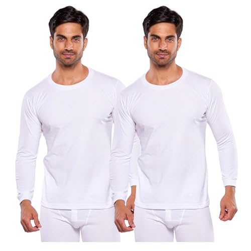 Recopilación de Camisetas térmicas para Hombre los 10 mejores. 43 Alfani Paquete de 2 Playeras termicas Manga Larga para Hombre 100% algodón balnco G