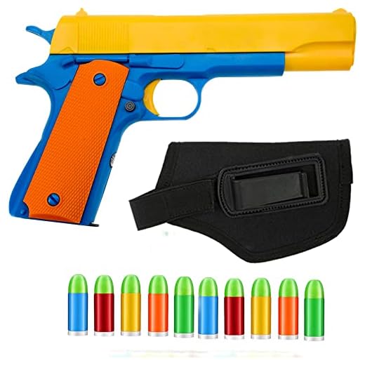 Toy Gun - 1Pcs Toy Pistols Realistic Colt 1911 Kids Toy Gun With Tactical gun Holster and Luminous Soft Bullets Pistol