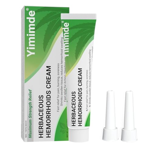 yimimde Natürliche Hämorrhoiden Behandlung für innere & äußere Hämorrhoiden | Schnelle Linderung von Brennen, Schwellungen & Fissuren – Mit Aloe Vera, Vitamin E & Pflanzenextrakten 10g