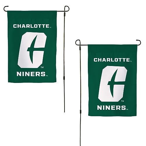 Desert Cactus University of North Carolina Charlotte UNCC Garden Flag – 19 x 12 inch Charlotte 49ers Banner, For Outdoor Display and Events (Design E)