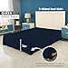 Utopia Bedding Queen Bed Skirt - Soft Quadruple Pleated Ruffle - Easy Fit with 16 Inch Tailored Drop - Hotel Quality, Shrinkage and Fade Resistant (Queen, Navy)