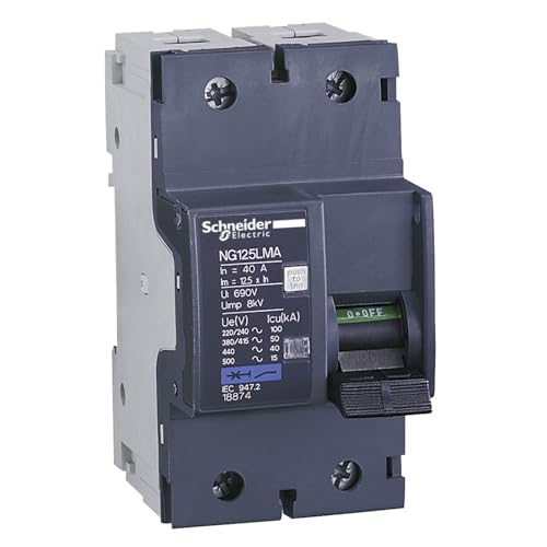 NG125LMA 2P 16A interruptor magnético bipolar para cuadros industriales 2