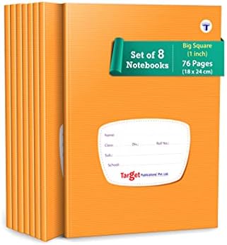 Big Maths Square Ruled Notebooks | Square 1 inch | 172 Pages | Hard ...