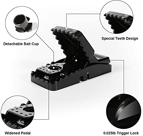image for Aniepaa 6 Pack Mice Traps That Work Best Snap Traps ，Pest Control Tr