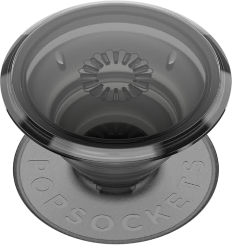 PopSockets: PopGrip - Soporte y Agarre para Teléfonos Móviles y Tablets con un PopTop Intercambiable - Translucent Black Smoke