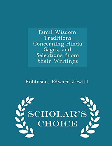 Tamil Wisdom: Traditions Concerning Hindu Sages... 129831464X Book Cover