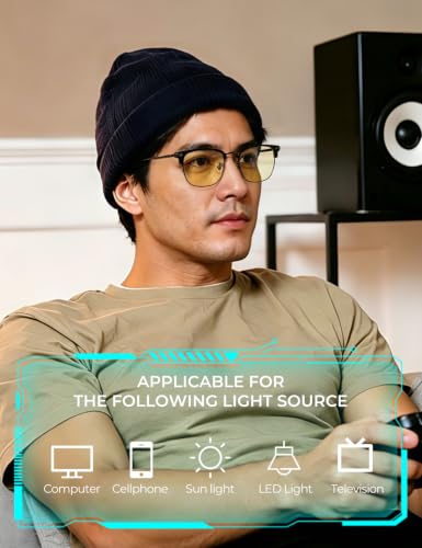 Image of ZanyLen Blue Light Blocking Glasses Men Computer Gaming Glasses For Mens