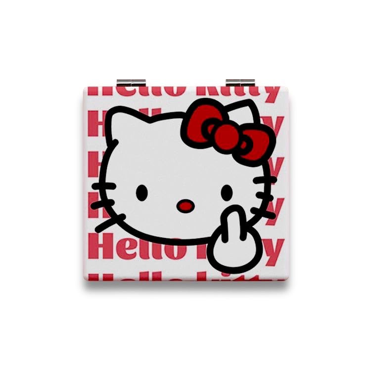Espejo Compacto KOZUKI Kitty Rosa 2.6 x 2.7 Pulgadas