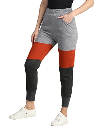 Image of CHKOKKO Women High Rise Gym Wear Sports Fitness Relaxed Track Pant