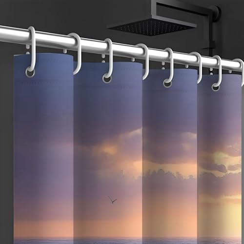Rideau de douche 180 x 180 cm polyester avec 12 crochets inclus