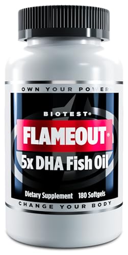 Biotest Flameout 5X DHA Fish Oil - 4200mg Omega-3-60 Servings